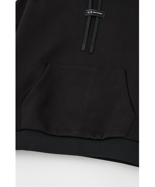 ARMANI EXCHANGE(アルマーニエクスチェンジ)の「ロゴラベル フーデッドスウェットプルオーバー(パーカー・レディース・アイボリー/ブラック・SMALL)」の4枚目の写真