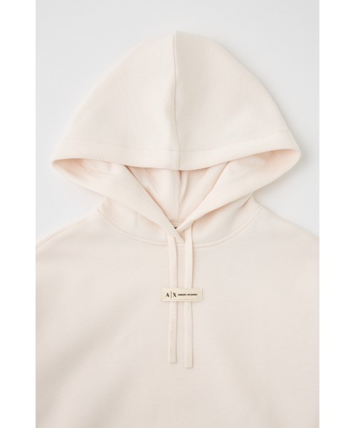 ARMANI EXCHANGE(アルマーニエクスチェンジ)の「ロゴラベル フーデッドスウェットプルオーバー(パーカー・レディース・アイボリー/ブラック・SMALL)」の8枚目の写真