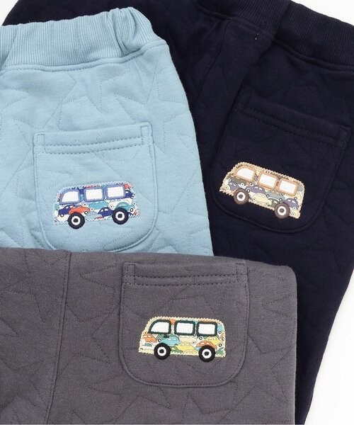 sense of wonder（センスオブワンダー）の「リバティカーズニットキルトパンツ（その他パンツ・キッズ・ネイビー/チャコール/ブルー・110cm/80ｃｍ/100cm/90cm/120cm）」の9枚目の写真