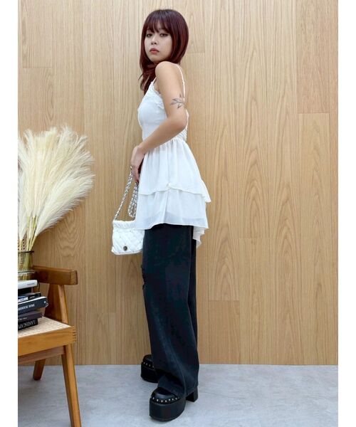 EVRIS（エヴリス）の「レースドッキングアシンメトリーミニワンピース（ワンピース・レディース・ホワイト/ブラック/その他1・SMALL/MEDIUM）」の20枚目の写真