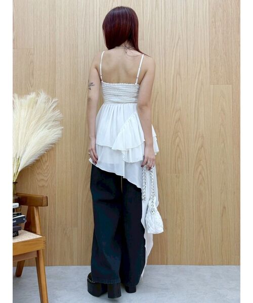 EVRIS（エヴリス）の「レースドッキングアシンメトリーミニワンピース（ワンピース・レディース・ホワイト/ブラック/その他1・SMALL/MEDIUM）」の21枚目の写真