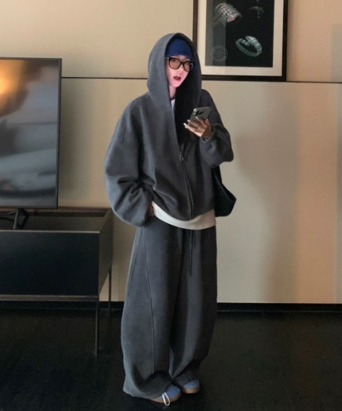 セール】オーバーサイズ スウェット セットアップ 上下セット