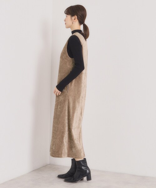 ITS'DEMO(イッツデモ)の「【手洗い可】ベロアジャンスカ(ワンピース・レディース・チャコールグレー/ブラック/ブラウン系・00)」の17枚目の写真