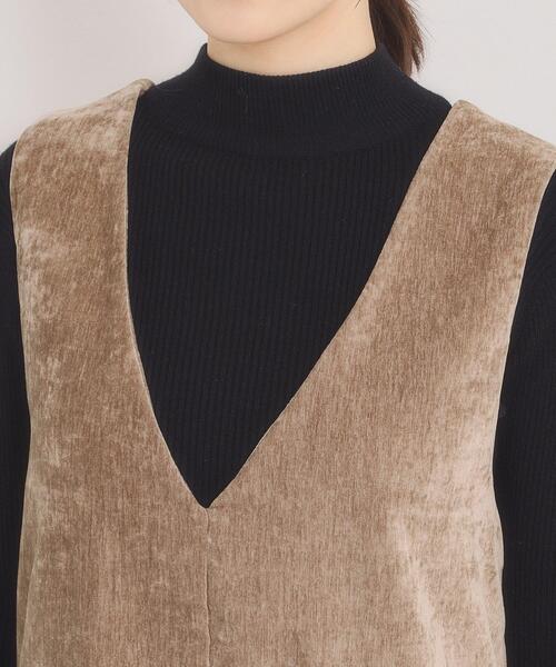 ITS'DEMO(イッツデモ)の「【手洗い可】ベロアジャンスカ(ワンピース・レディース・チャコールグレー/ブラック/ブラウン系・00)」の19枚目の写真