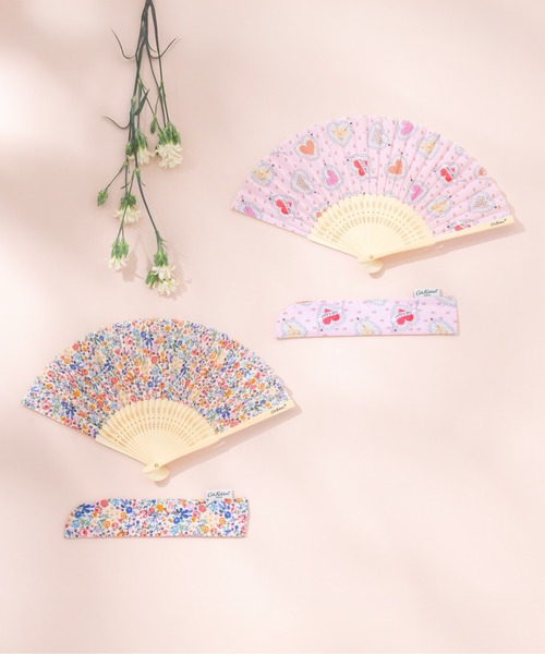 Cath Kidston(キャスキッドソン)の「扇子(扇子/うちわ・レディース・オレンジ/ピンク・FREE)」の2枚目の写真