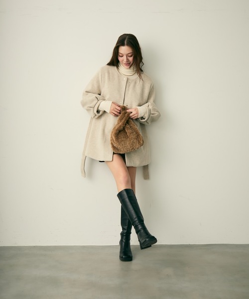 Lunea(ルネア)の「ファーミニトートバッグ(トートバッグ・レディース・ベージュ/ブラウン・FREE)」の7枚目の写真