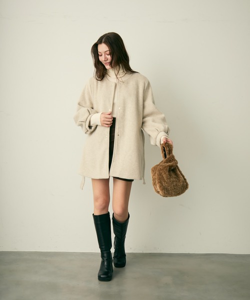 Lunea(ルネア)の「ファーミニトートバッグ(トートバッグ・レディース・ベージュ/ブラウン・FREE)」の8枚目の写真