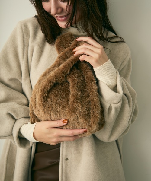 Lunea(ルネア)の「ファーミニトートバッグ(トートバッグ・レディース・ベージュ/ブラウン・FREE)」の12枚目の写真