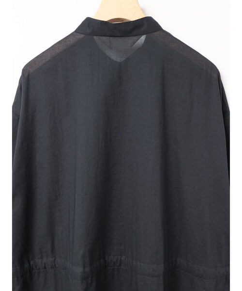 MidiUmi(ミディウミ)の「MidiUmi スタンドカラーシャツワンピース(シャツワンピース・レディース・ネイビー/オレンジ/アイボリー/ライトグレー・FREE)」の13枚目の写真