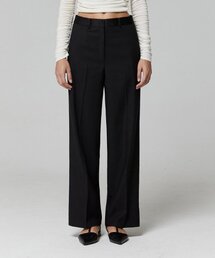 LADY VOLUME（レディーボリューム）の「SILKY WAIST SLACKS_BLACK（スラックス）」