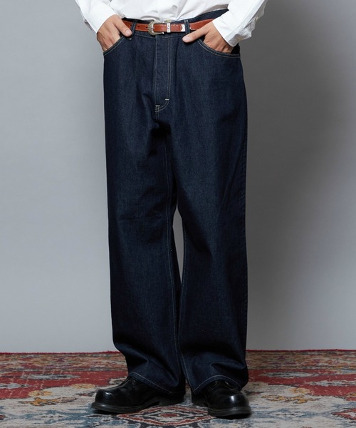 Lee(リー)の「Lee/リー【101 101周年記念特別モデル】ANNIVERSARY 101-Z LOOSE ルーズデニムパンツ セットアップ可(デニムパンツ・メンズ・インディゴブルー・X-LARGE/LARGE/MEDIUM/SMALL)」の1枚目の写真