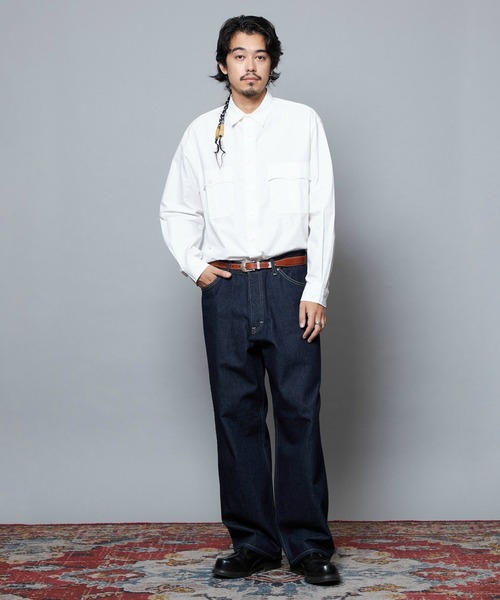 Lee(リー)の「Lee/リー【101 101周年記念特別モデル】ANNIVERSARY 101-Z LOOSE ルーズデニムパンツ セットアップ可(デニムパンツ・メンズ・インディゴブルー・X-LARGE/LARGE/MEDIUM/SMALL)」の3枚目の写真