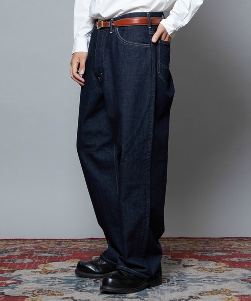 Lee(リー)の「Lee/リー【101 101周年記念特別モデル】ANNIVERSARY 101-Z LOOSE ルーズデニムパンツ セットアップ可(デニムパンツ・メンズ・インディゴブルー・X-LARGE/LARGE/MEDIUM/SMALL)」の6枚目の写真