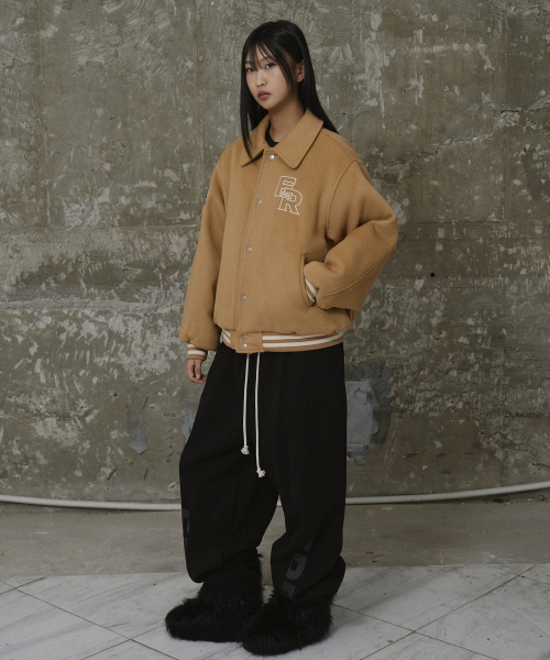 ERER(エルエル)の「ノーティカル バーシティ ジャケット ベージュ(スタジャン・レディース・Beige・1/2/3)」の7枚目の写真