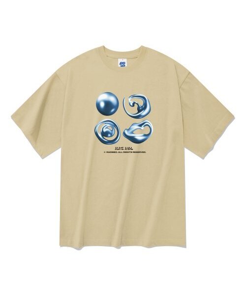 RADINEO(ラディネオ)の「20番手ブルーボール半袖Tシャツベージュ(Tシャツ/カットソー・メンズ・その他・LARGE/MEDIUM/X-LARGE)」の1枚目の写真