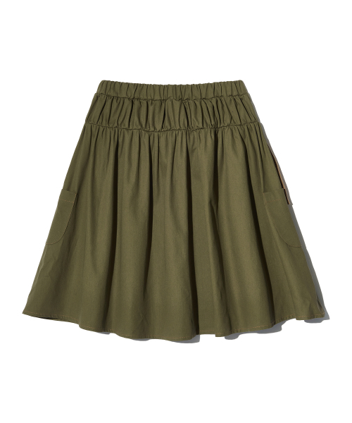 PIECEMAKER(ピースメーカー)の「CORDUROY POINT COTTON WORK MIDI SKIRT (KHAKI)(スカート・レディース・その他・FREE)」の4枚目の写真