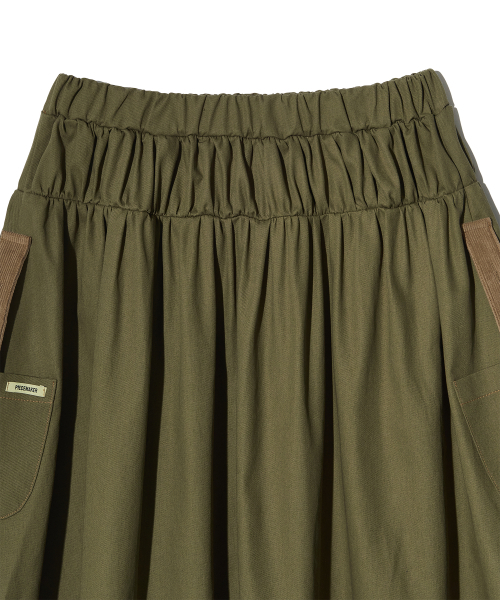 PIECEMAKER(ピースメーカー)の「CORDUROY POINT COTTON WORK MIDI SKIRT (KHAKI)(スカート・レディース・その他・FREE)」の5枚目の写真