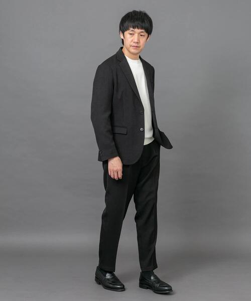 URBAN RESEARCH DOORS（アーバンリサーチドアーズ）の「LIFE STYLE TAILOR　ブラッシュドツイルストレッチジャケット（その他アウター・メンズ・カーキ/ブラック/グレー・LARGE/X-LARGE/MEDIUM/SMALL）」の9枚目の写真