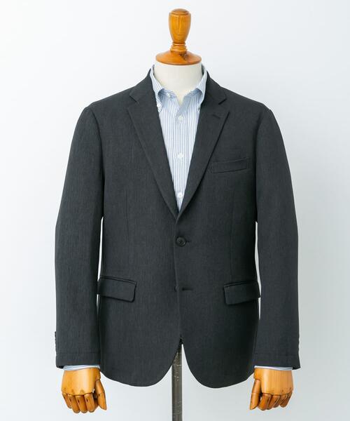 【グレー】LIFE STYLE TAILOR ブラッシュドツイルストレッチジャケット セール】LIFE STYLE TAILOR ブラッシュドツイルストレッチジャケット