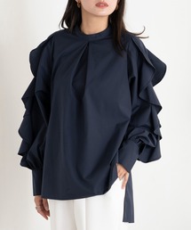 EUCLAID（エウクレイド）の「【雑誌掲載】フリルスリーブブラウス（シャツ/ブラウス）」