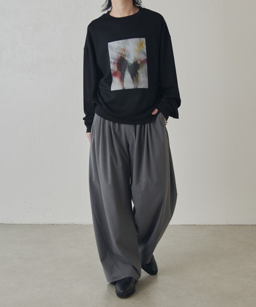 Lui's(ルイス)の「OUT OF FOCUS ロングスリーブTシャツ(スウェット・メンズ・ブラック系その他/ダークブルー/ネイビー/ホワイト系その他/ホワイト/ブラック・M/S)」の20枚目の写真