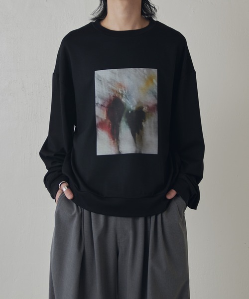 Lui's（ルイス）の「OUT OF FORCUS ロングスリーブTシャツ（スウェット・メンズ・ブラック系その他/ダークブルー/ネイビー/ホワイト系その他/ホワイト/ブラック・M/S）」の20枚目の写真