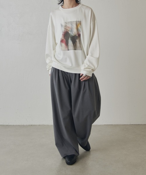 Lui's（ルイス）の「OUT OF FORCUS ロングスリーブTシャツ（スウェット・メンズ・ブラック系その他/ダークブルー/ネイビー/ホワイト系その他/ホワイト/ブラック・M/S）」の13枚目の写真