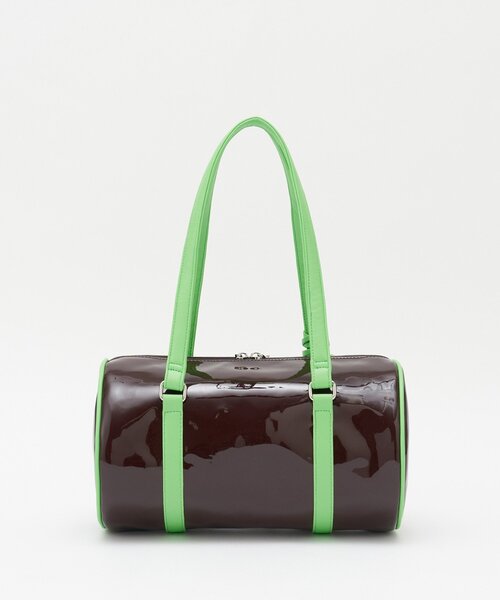 GRAIN（グレイン）の「【GRAIN/グレイン】スターチャーム付きエナメルロールボストンバッグ（ボストンバッグ・レディース・ブラウン/ネイビー/イエロー・FREE）」の14枚目の写真