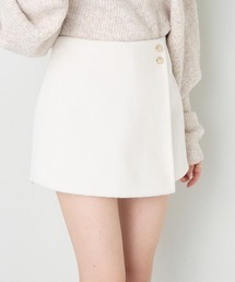 金ボタン付スタイルアップスカショーパン