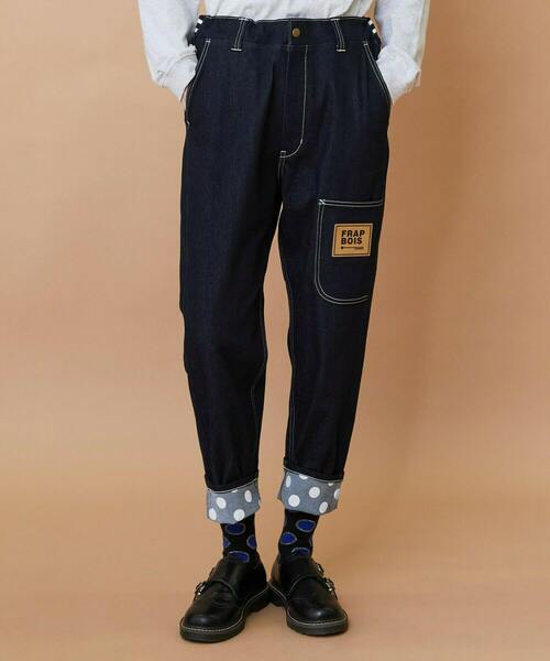 FRAPBOIS(フラボア)の「ムーブデニム パンツ(その他パンツ・レディース・ネイビー/サックスブルー・0/1/2/3)」の5枚目の写真