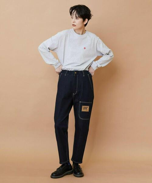 FRAPBOIS(フラボア)の「ムーブデニム パンツ(その他パンツ・レディース・ネイビー/サックスブルー・0/1/2/3)」の8枚目の写真