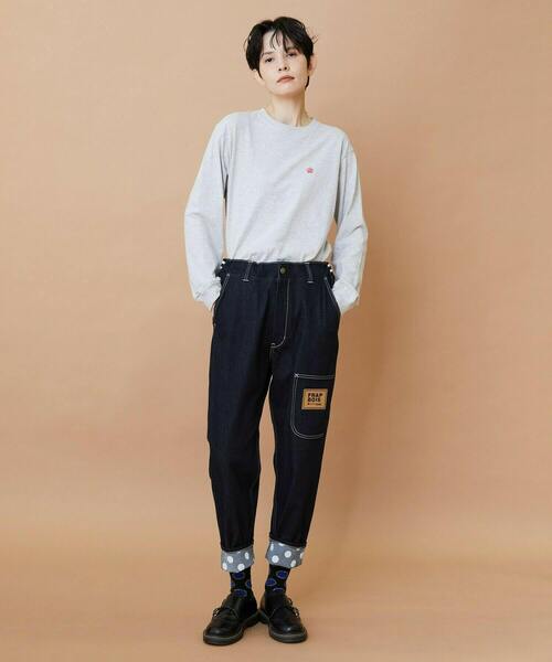 FRAPBOIS(フラボア)の「ムーブデニム パンツ(その他パンツ・レディース・ネイビー/サックスブルー・0/1/2/3)」の12枚目の写真