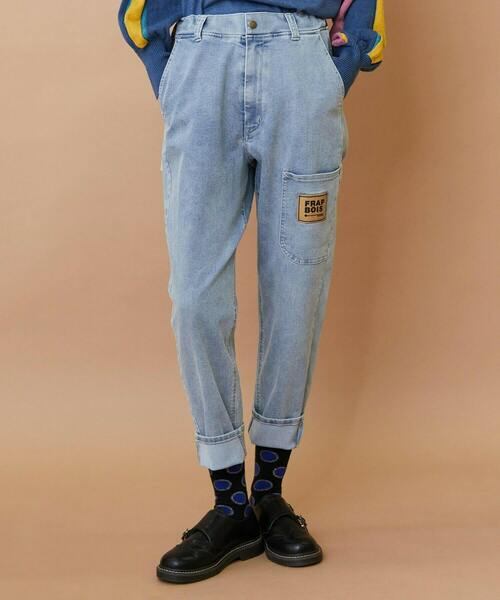 FRAPBOIS(フラボア)の「ムーブデニム パンツ(その他パンツ・レディース・ネイビー/サックスブルー・0/1/2/3)」の17枚目の写真