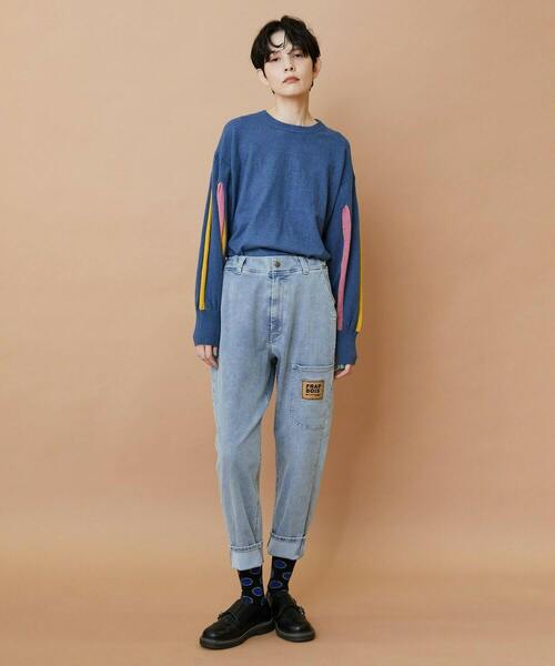 FRAPBOIS(フラボア)の「ムーブデニム パンツ(その他パンツ・レディース・ネイビー/サックスブルー・0/1/2/3)」の21枚目の写真