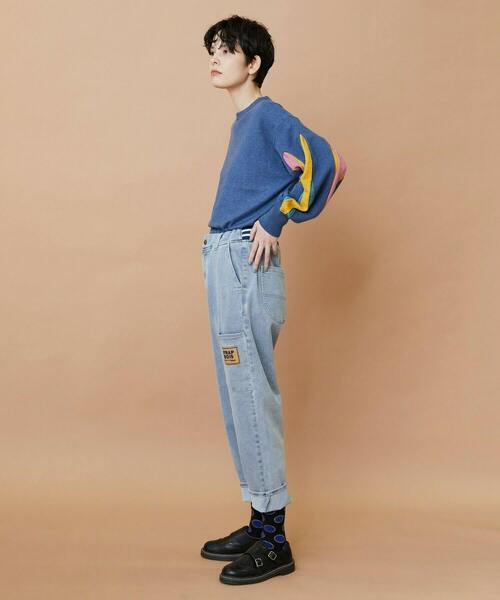 FRAPBOIS(フラボア)の「ムーブデニム パンツ(その他パンツ・レディース・ネイビー/サックスブルー・0/1/2/3)」の22枚目の写真