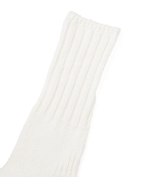 MHL.(エムエイチエル)の「RECYCLED COTTON RIB SOCKS(ソックス/靴下・メンズ・イエロー系その他/ブラウン/ホワイト・FREE)」の15枚目の写真