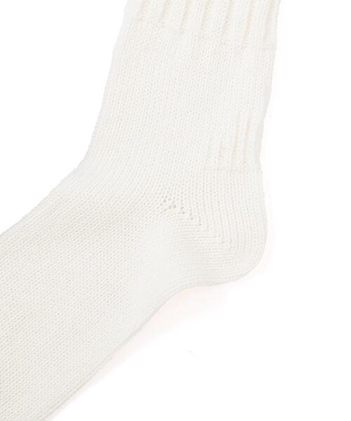 MHL.(エムエイチエル)の「RECYCLED COTTON RIB SOCKS(ソックス/靴下・メンズ・イエロー系その他/ブラウン/ホワイト・FREE)」の14枚目の写真