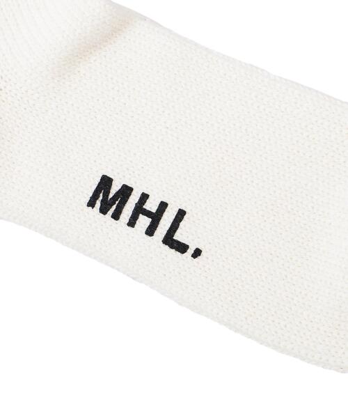 MHL.(エムエイチエル)の「RECYCLED COTTON RIB SOCKS(ソックス/靴下・メンズ・イエロー系その他/ブラウン/ホワイト・FREE)」の13枚目の写真