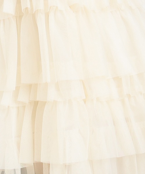 ASTORIA ODIER（アストリアオディール）の「チュールティアードロングスカート（スカート・レディース・ライトグレー/ピンク/アイボリー/ブラック・MEDIUM）」の22枚目の写真