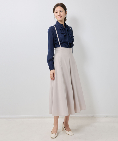 NARACAMICIE(ナラカミーチェ)の「【NARACAMICIE】サス付きフレアパンツ(その他パンツ・レディース・ブルー・XXL/M/XL)」の5枚目の写真