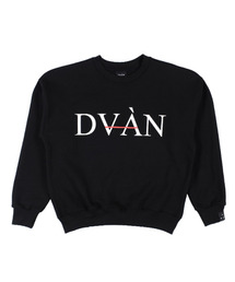 DVAN（ドゥヴァン）の「BIG NEON SIGN SWEAT SHIRT BLACK Big Logo Lettering Man to Man（スウェット）」