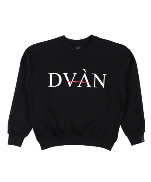 DVAN(ドゥヴァン)の「ビッグネオンサインスウェットシャツブラック ビッグロゴレタリングスウェット(スウェット・レディース・その他・2)」の1枚目の写真