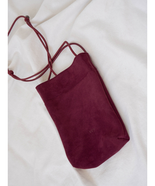 VEY(ヴェイ)の「Suede Pocket Bag (Plum)(メッセンジャーバッグ・レディース・その他・FREE)」の4枚目の写真