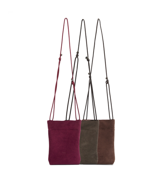 VEY(ヴェイ)の「Suede Pocket Bag (Plum)(メッセンジャーバッグ・レディース・その他・FREE)」の5枚目の写真