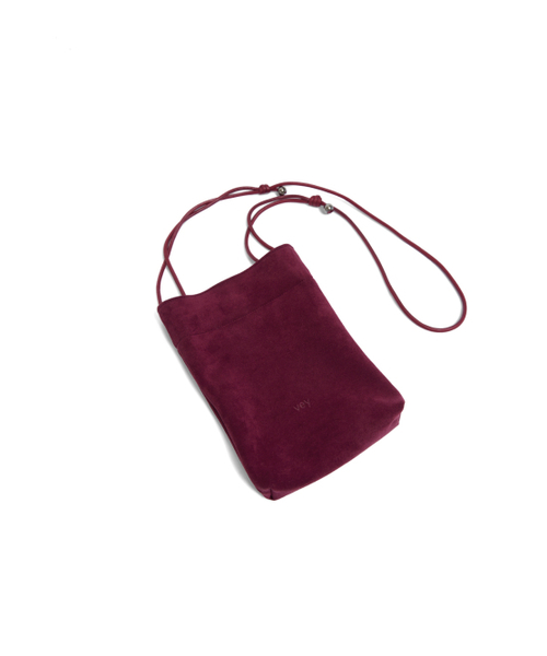 VEY(ヴェイ)の「Suede Pocket Bag (Plum)(メッセンジャーバッグ・レディース・その他・FREE)」の6枚目の写真