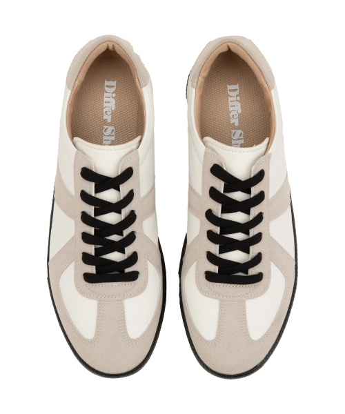 DIFFERSHOE（ディファーシュー）の「クーバスニーカー7CM [クッキー]（スニーカー・レディース・ホワイト×ブラック・22.5cm/23cm/24cm/25cm/26cm/27cm/28cm）」の8枚目の写真