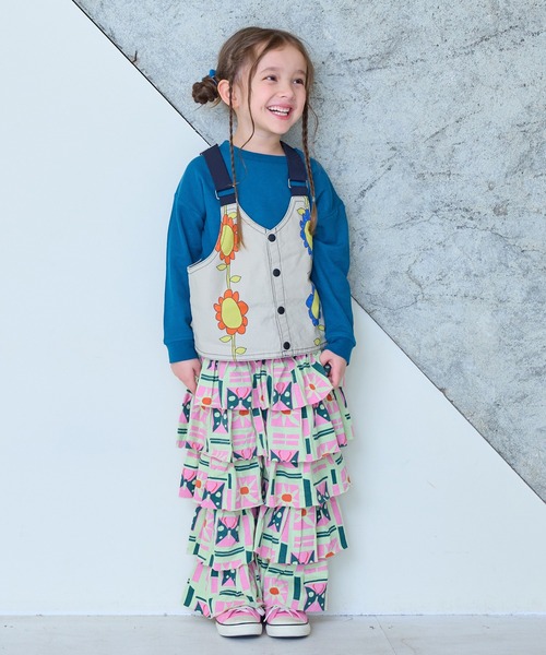 MARKEY'S(マーキーズ)の「ソウガラDANDANフレアーパンツ(その他パンツ・キッズ・ホワイト系その他/ピンク系その他/マルチ・90/100/110/120/130/140/150)」の10枚目の写真