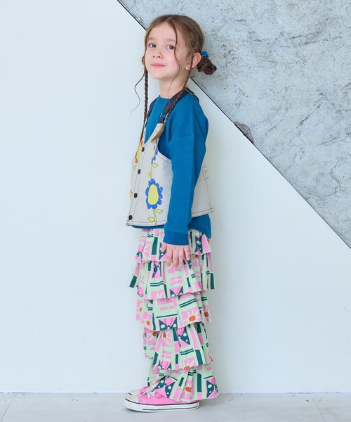 MARKEY'S(マーキーズ)の「ソウガラDANDANフレアーパンツ(その他パンツ・キッズ・ホワイト系その他/ピンク系その他/マルチ・90/100/110/120/130/140/150)」の11枚目の写真