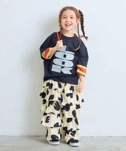 MARKEY'S(マーキーズ)の「ソウガラDANDANフレアーパンツ(その他パンツ・キッズ・ホワイト系その他/ピンク系その他/マルチ・90/100/110/120/130/140/150)」の7枚目の写真