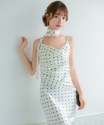 [CLOSED] パーティー ドレス 二次会 リボン付き胸元ドレープデザインロング 結婚式 大きいサイズ 20代 30代 お呼ばれ